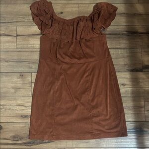 Shyanne Brown Off-Shoulder Dress